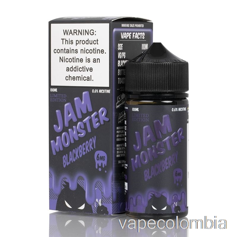 Kit Vape Completo Blackberry - Jam Monster - 100ml 6mg